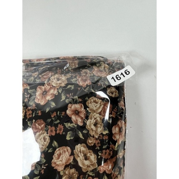 By The River Womens Dress Mock Neck‎ Floral Midi Sz M Peasant Cottagecore New - Picture 11 of 11
